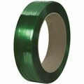 Bsc Preferred 1/2'' x 6500' - 16 x 6'' Core Signode Comparable Polyester Strapping - Smooth S-3001